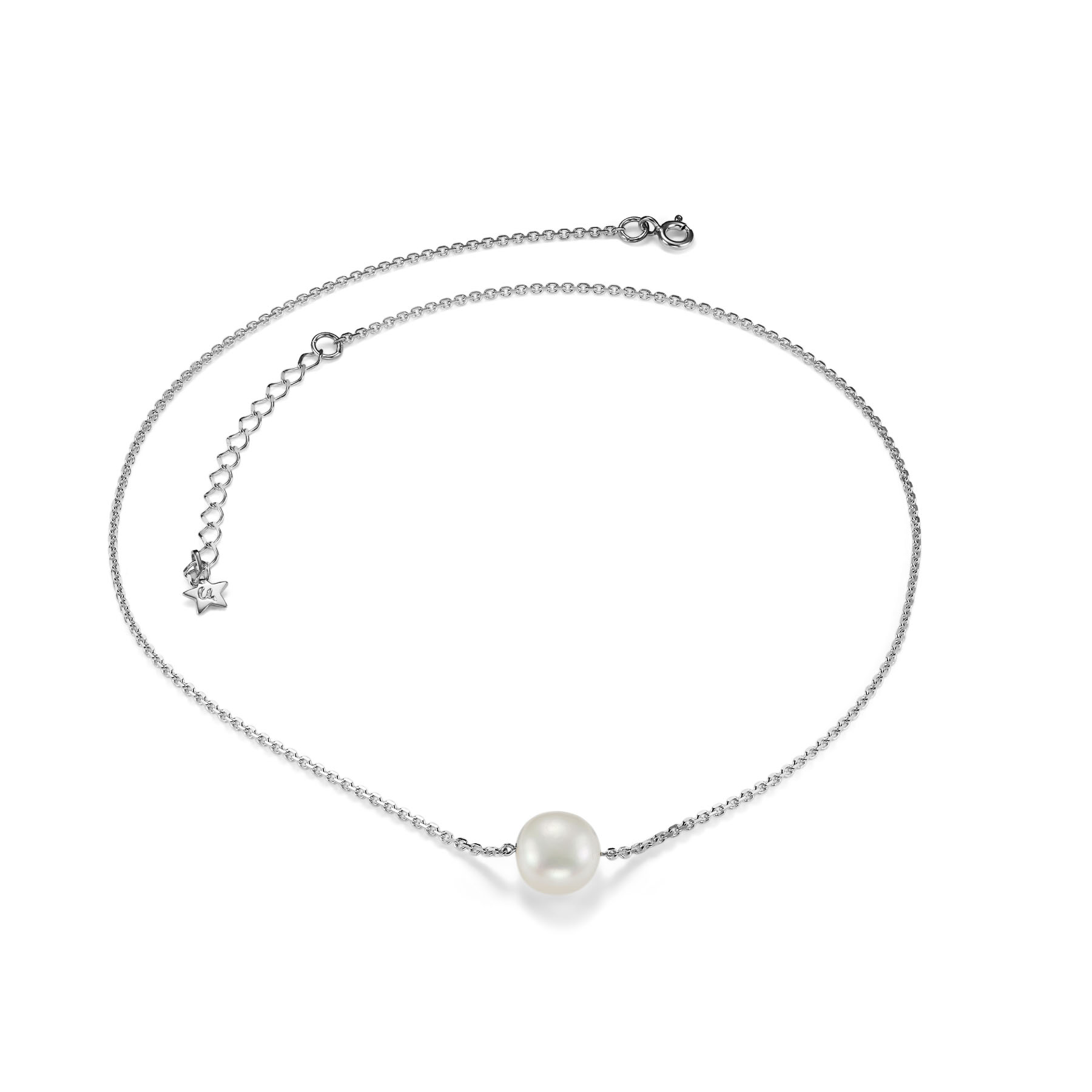 Колье с белой жемчужиной
