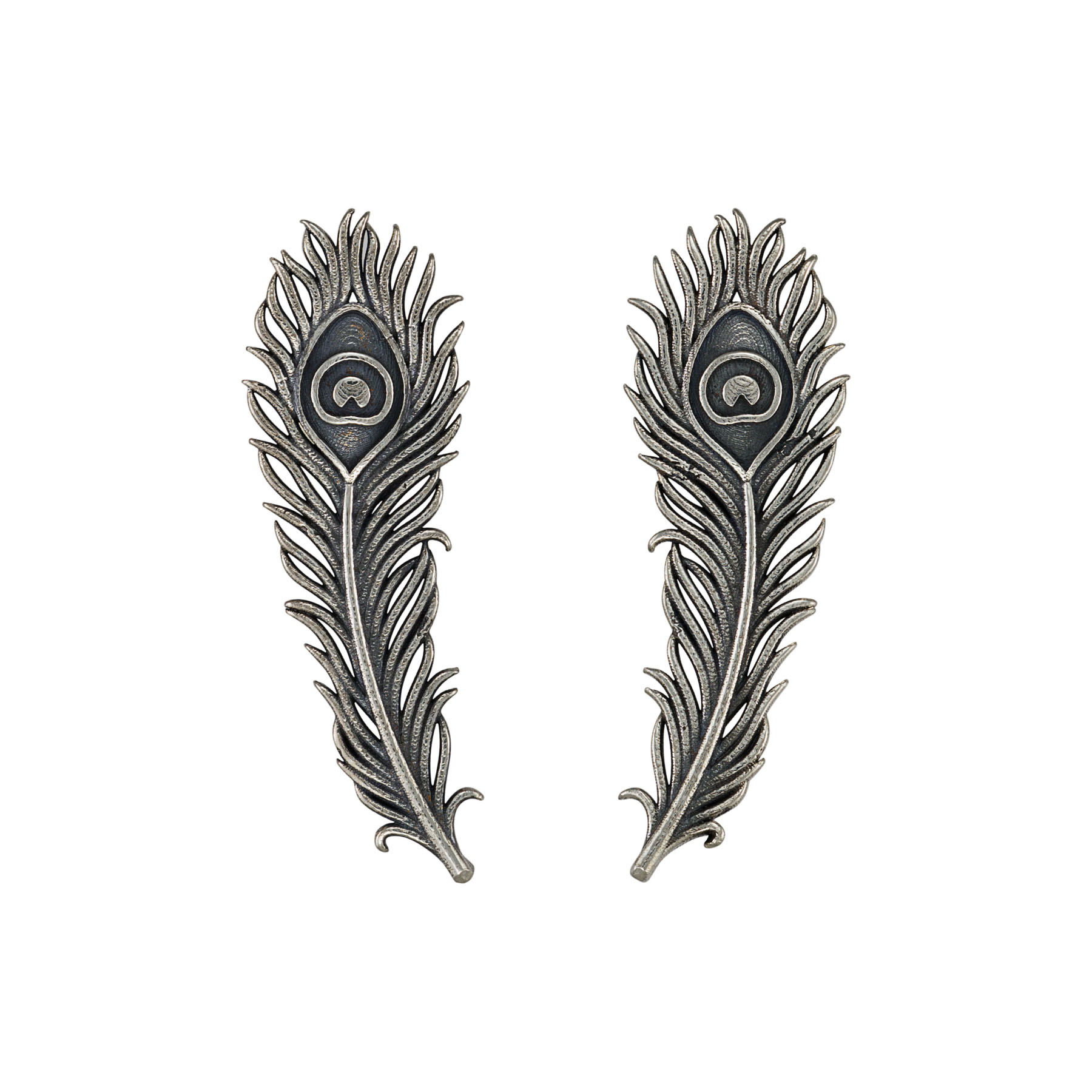 Серьги Перья