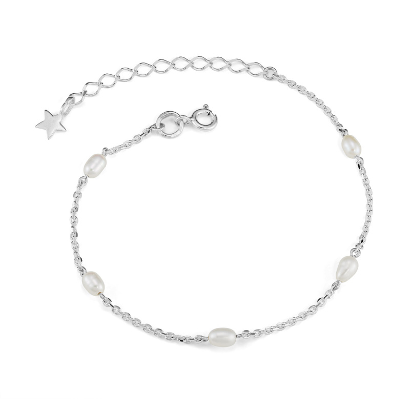 Браслет на ногу с жемчугом