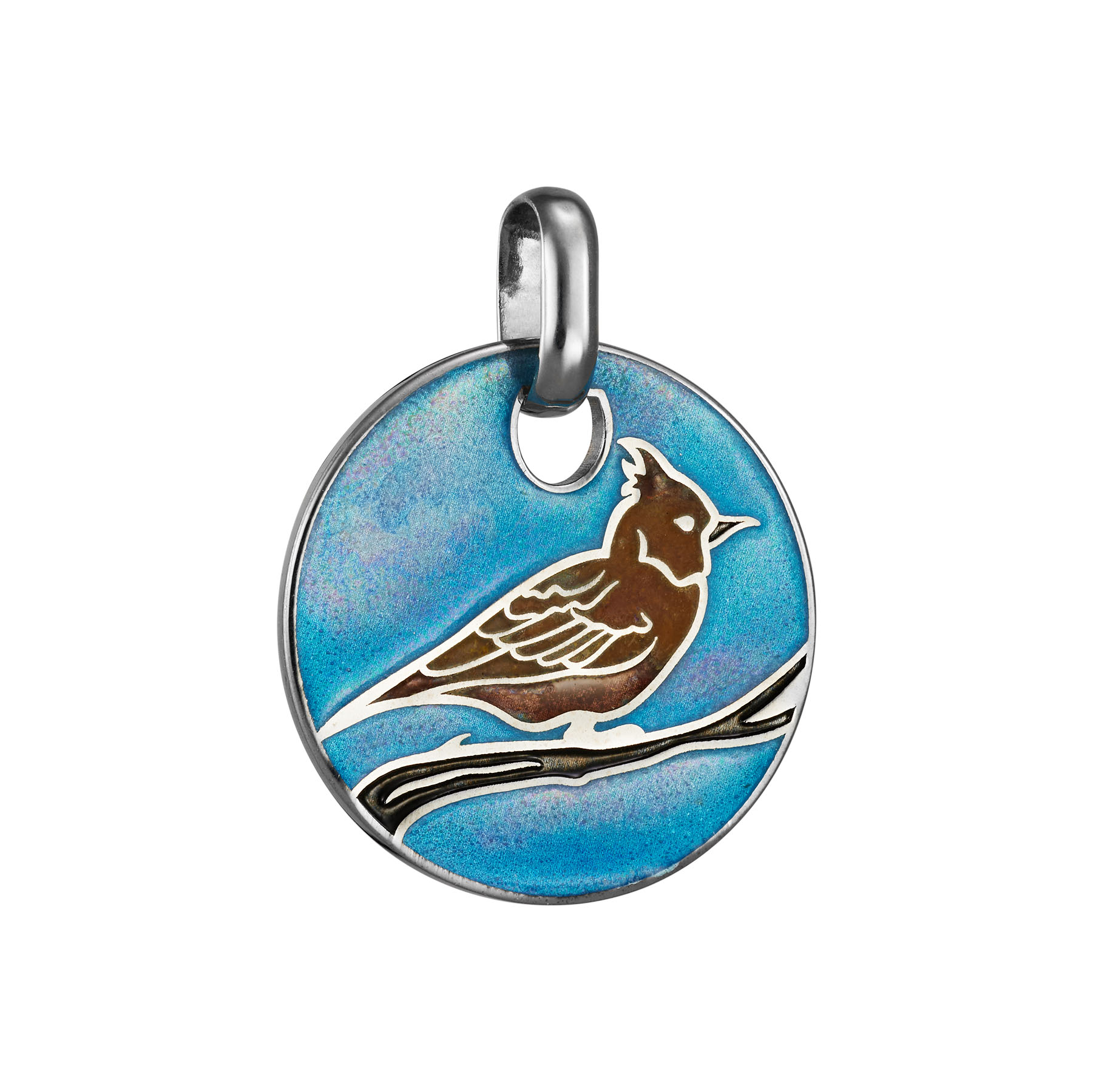 Подвеска Жаворонок с горячей эмалью